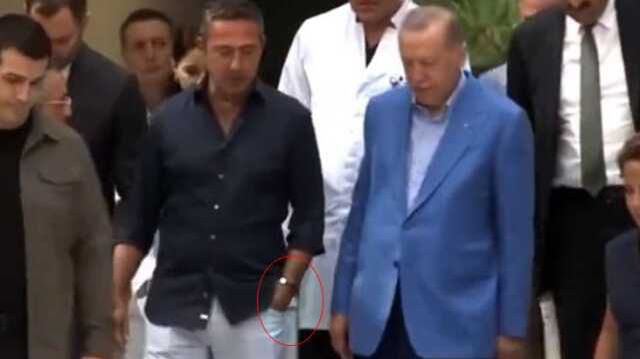 Ali Koç'un Erdoğan'ı elleri cebinde yolcu etmesi gündem oldu