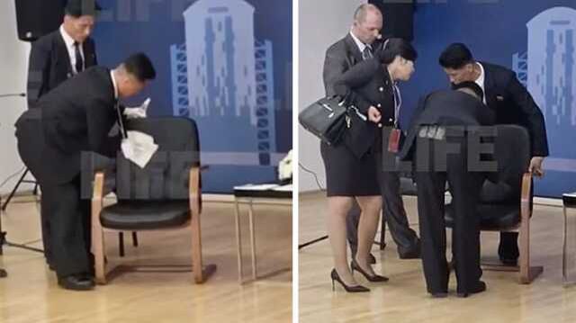 Kuzey Kore lideri Kim Jong-un'un koltuğu Putin ile görüşmesinden önce detaylıca temizlendi