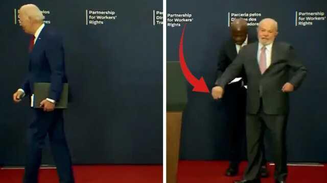 Brezilya Devlet Başkanı, elini sıkmayan Biden'a el hareketiyle tepki gösterdi