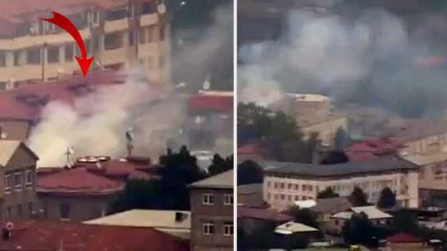 Karabağ'da Ermenilerce kasıtlı yangınlar çıkarıldı