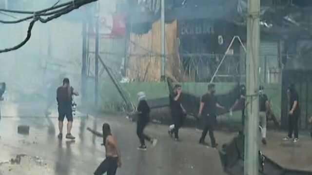 Beyrut'ta Gazze gerginliği! Protesto için sokağa inen halka polis müdahale etti