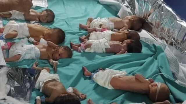 Kuşatma altındaki Şifa Hastanesi'nde bebekler ölümle burun buruna! Vücut ısılarını sağlamak için folyoya sardılar