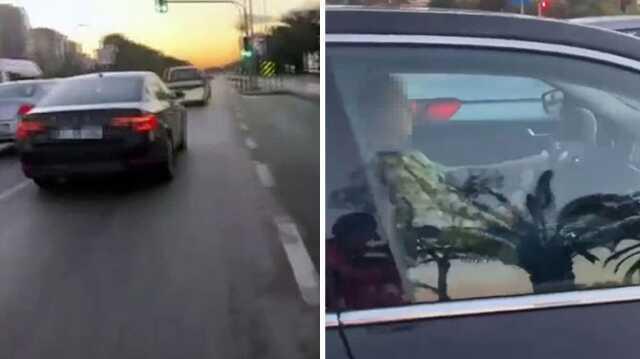 İstanbul'da, trafikte seyir halindeyken kendini tatmin eden sürücü yakalandı