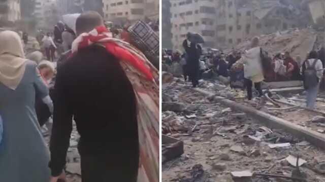 Filistin Kızılayı 'Şok anlar' diye paylaştı! Gazzelilerin Kudüs Hastanesi'nden tahliye görüntüleri yürekleri sızlattı