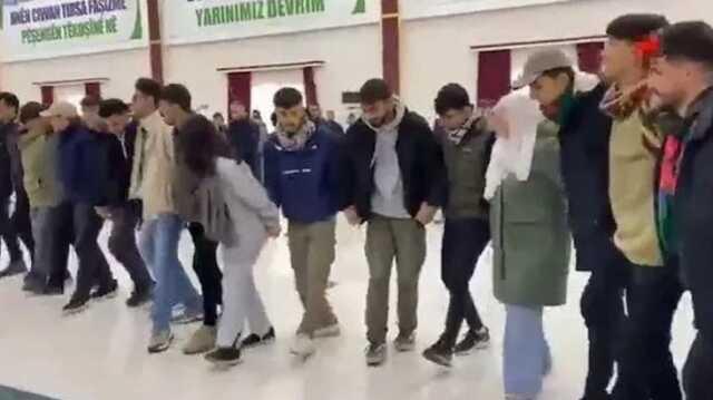 DEM Parti kongresinde teröristler için 'şehit' deyip saygı duruşunda bulunan terör destekçileri gözaltına alındı