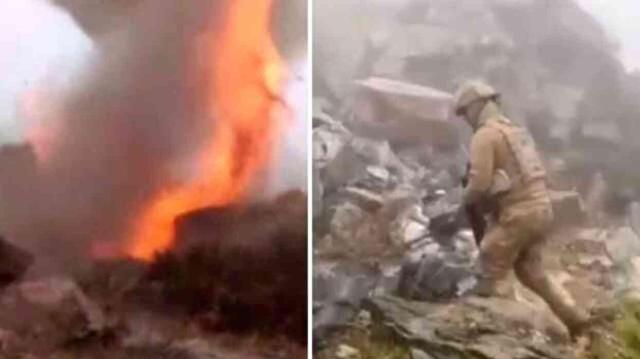 Bingöl'de terör örgütü PKK'ya ait 8 katlı mağara imha edildi