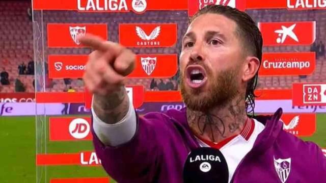 Sergio Ramos canlı yayında çok sinirlendi: Çenenizi kapatın