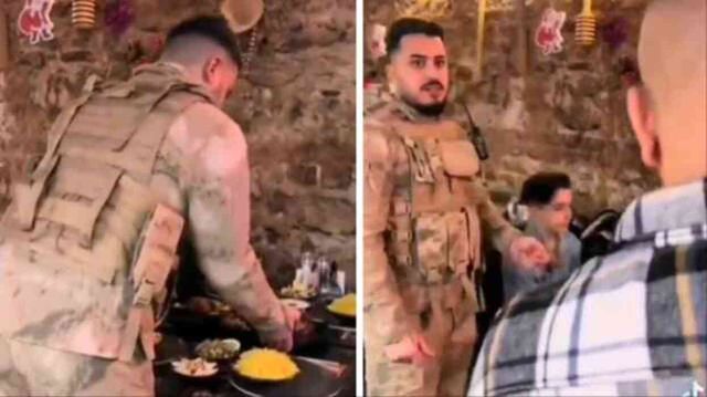Beyoğlu'nda askeri üniforma ile müşterilere servis yapan şahıs tutuklandı