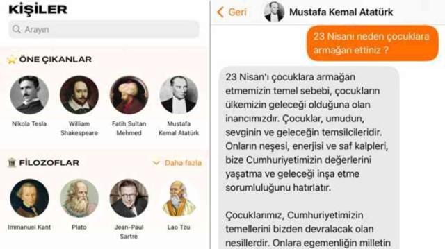 Çocuklar artık Atatürk ile konuşabilecek