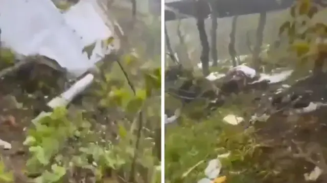 İran Cumhurbaşkanı Reisi'ye mezar olan helikopter enkazına ekiplerin ilk ulaştığı anlara ait görüntüler ortaya çıktı