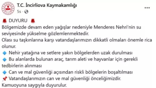 Bir kentimizi endişelendiren haber! Taşkın riski panik yarattı