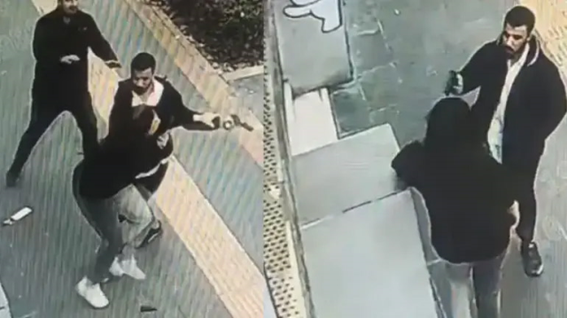 Sokak ortasında eski eşinin kafasına silahı dayayıp tetiği çekti