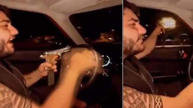 Silahla ateş ederken görüntüleri çıkan Murat Övüç'ün oğlu gözaltına alındı