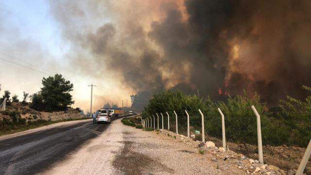 Antalya'da can telaşı fotoğraf karelerini yansıdı