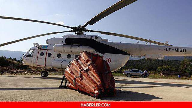 Yangın helikopteri kaç ton su alıyor? Yangın söndürme helikopteri kaç ton su alır? THK yangın söndürme uçakları