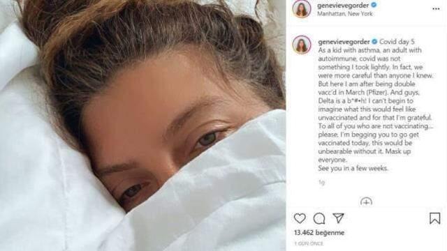 Mart ayında iki doz BioNTech aşısı olan ünlü sunucu Genevieve Gorder'a delta varyantı bulaştı