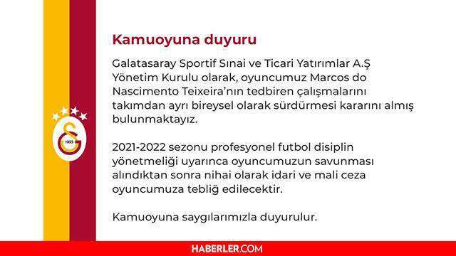 Marcao cezası belli oldu mu? Marcao ne ceza aldı? Marcao kaç maç ceza aldı?