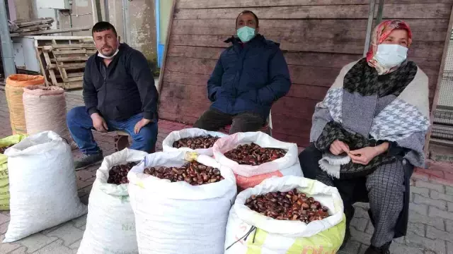 Köylüler, toptancıları suçlayıp duruma isyan etti: Bizden 5 TL'ye alınan kestane büyükşehirde 40 TL