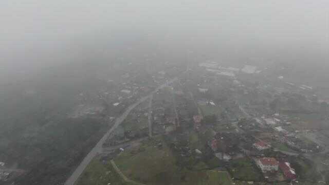 Aydos Ormanı'nda kar yağışı havadan görüntülendi