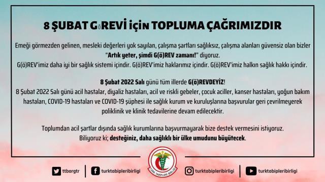 Sağlık çalışanları 1 günlük greve gidiyor! Yarın sadece acil ve ciddi hastalara hizmet verilecek