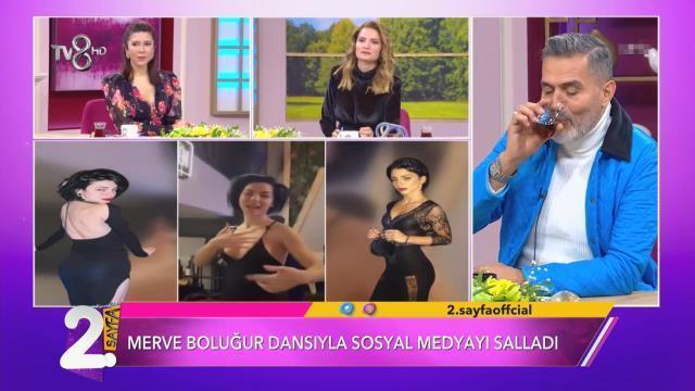 Maneviyata yönelen Yaşar Alptekin, Merve Boluğur'un dansını izlememek için başını önünden kaldırmadı