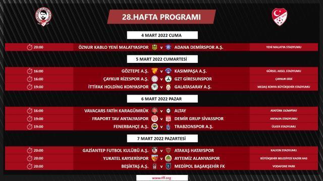 Süper Lig'de program belli oldu! İşte dev derbilerin tarihleri