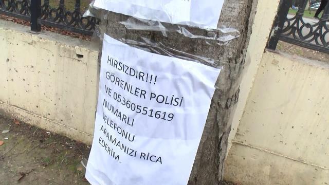 Defalarca hırsızlık yaptığı binada kendi fotoğrafını gören hırsızın yaptığı pes dedirtti