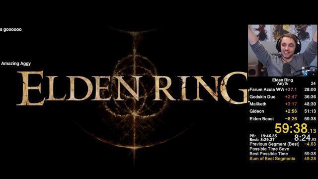 Elden Ring'de rekor kırdı! Oyunu bir saatten kısa sürede bitirdi