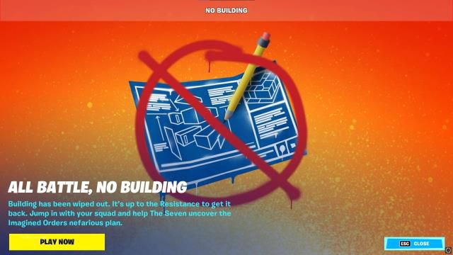 Söylentiler doğru! Fortnite'taki inşa modu kaldırıldı