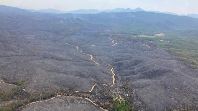 Yangın 4. günde devam ediyor! Dumanlar Marmaris ilçe merkezine ulaştı, Datça karayolu trafiğe kapatıldı