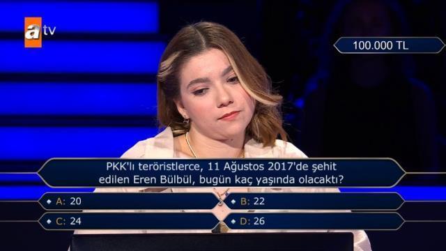 Milyoner'de şehit Eren Bülbül'le ilgili soruda zor anlar yaşayan Kenan İmirzalıoğlu: Hepimizin kalbini yaktılar