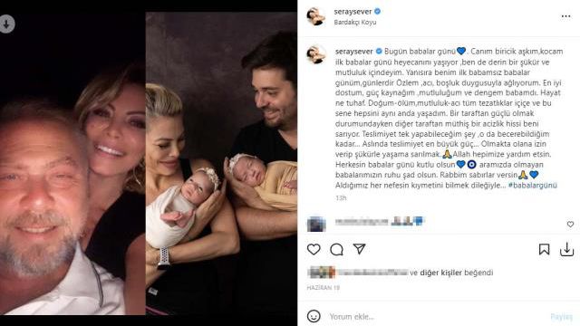 6 ay önce babasını kaybeden Seray Sever, paylaşımıyla yürek yaktı: Canım yanıyor