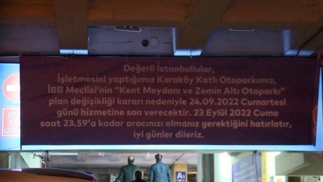 Tam 46 yıldır Karaköy'ün simgesiydi! İstanbul'un ilk katlı otoparkı kapatıldı