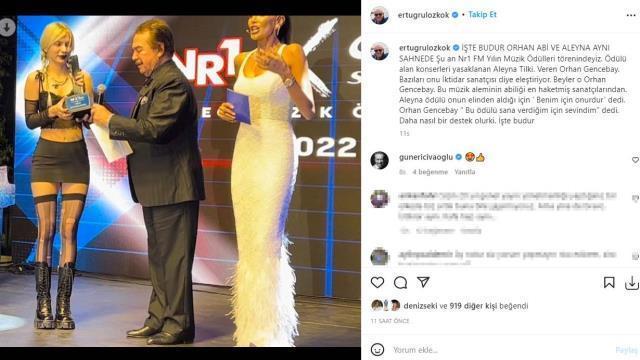 Ödül törenine katılan Aleyna Tilki'nin yırtık çoraplarını gören gözlerini alamadı