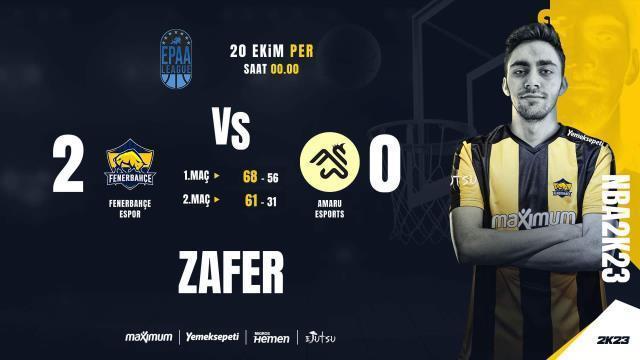 42 sayı fark attı! Fenerbahçe Espor, parkeden galip ayrıldı