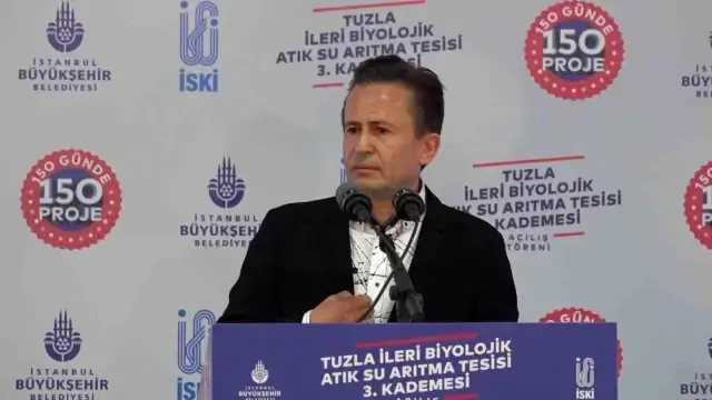 Tuzla Belediye Başkanı Şadi Yazıcı'ya İSKİ atık su arıtma tesisi açılışında saldırı
