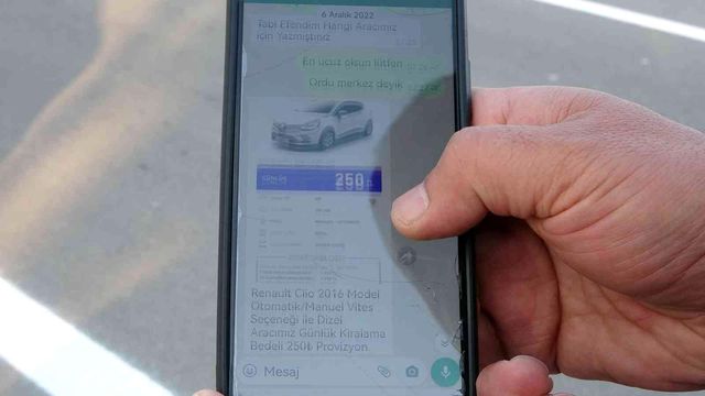 Araç kiralamak isterken dolandırıldı: Hadi git suyunu iç, bu da sana ders olsun