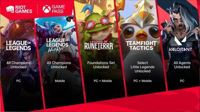 Riot Games oyunları Xbox Game Pass'e geliyor