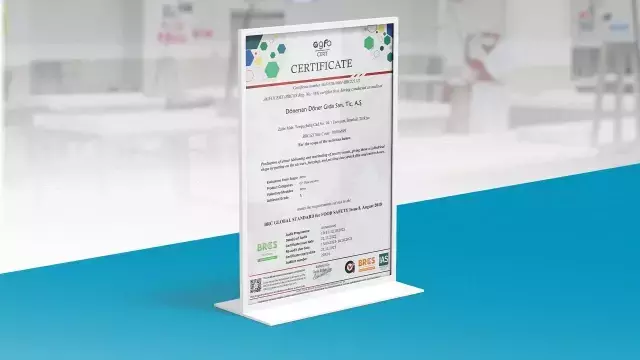 Uluslararası Gıda Güvenliği Belgesi (BRC) alan ilk Türk firması belli oldu
