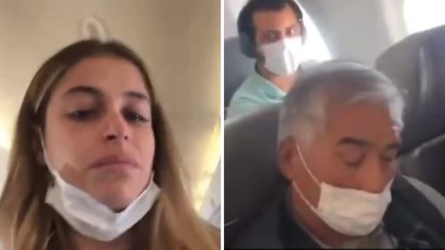 Uçakta uyurken mini eteği açılan fenomen, sosyal medyada gördüğü fotoğafla deliye döndü