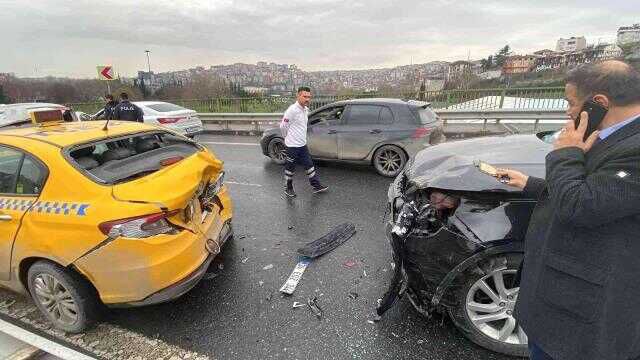 İstanbul'da zincirleme kaza: Libyalı kadın sürücü şok yaşadı