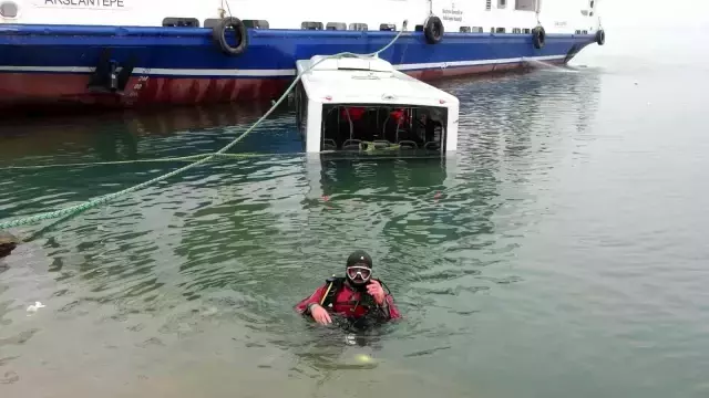 Göle uçan yolcu otobüsünde can pazarı! İlginç kaza kamerada