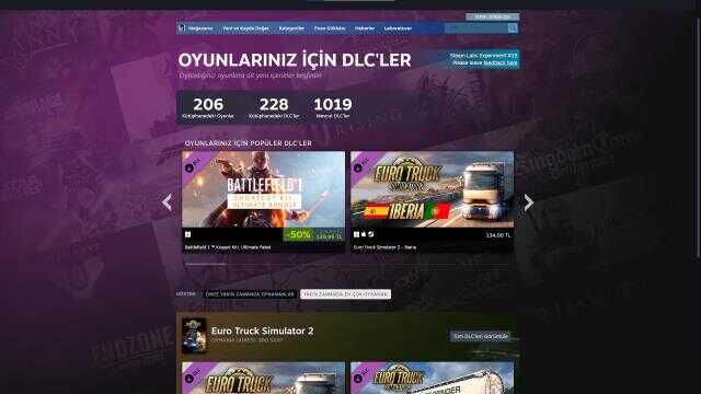 Steam'de DLC keşif merkezi açıldı