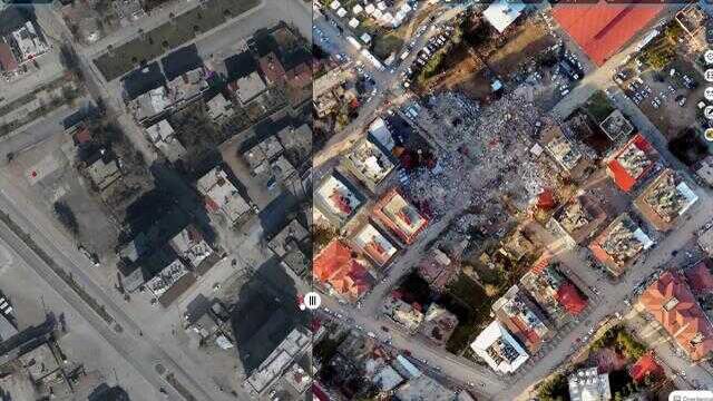Depremin yıkıcı etkisi uzaydan görüntülendi