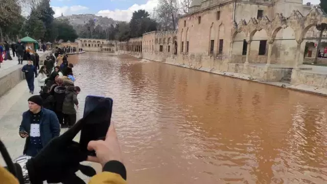 Balıklıgöl suyu deprem sonrası çamur rengine büründü