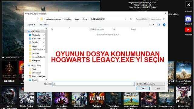 Hogwarts Legacy Türkçe yama nasıl yapılır?