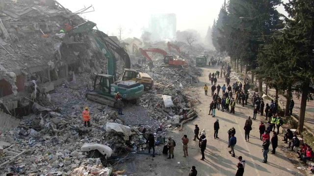 Depremin merkez üssü Kahramanmaraş felaketin 6'ıncı gününde havadan görüntülendi