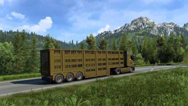 Euro Truck Simulator 2'ye hayvan taşıma dorsesi eklenecek