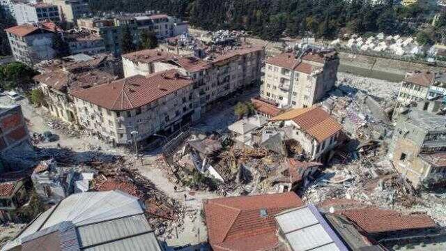 Bakan Soylu'nun 'Her iki konuttan biri yıkıldı' dediği Antakya'daki son durum havadan görüntülendi