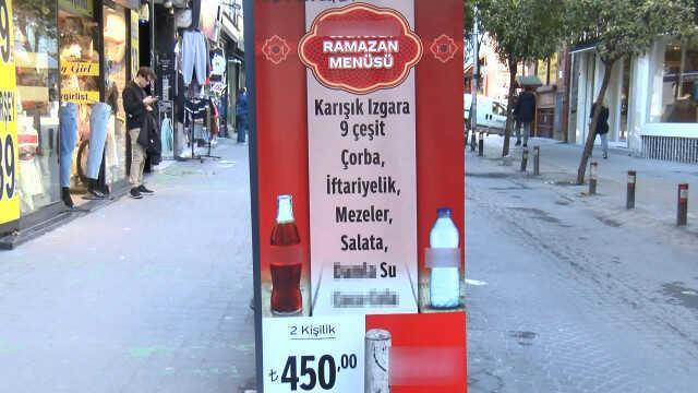 Fiyatlardaki yükseliş ramazan menülerine de yansıdı! Restoran ve lokantalarda iftar sofrası boş kaldı